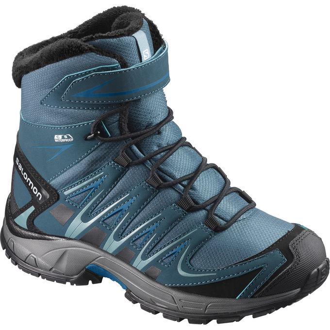 Salomon Singapore Kids Winter Boots - XA PRO 3D TS CSWP K Deep Turquoise | 31902-CGQF